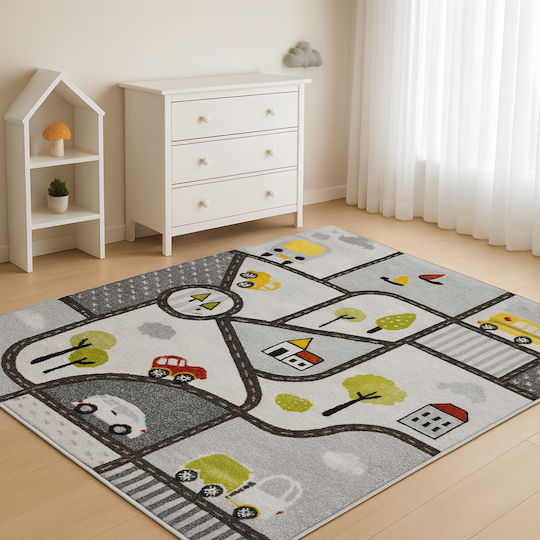Saray Home City Adventure Детски Килим Бял 80x150см Килим-Подложка