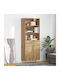 Bücherschrank Highboard Artisan Artisan Eiche 69.5x32.5x180cm