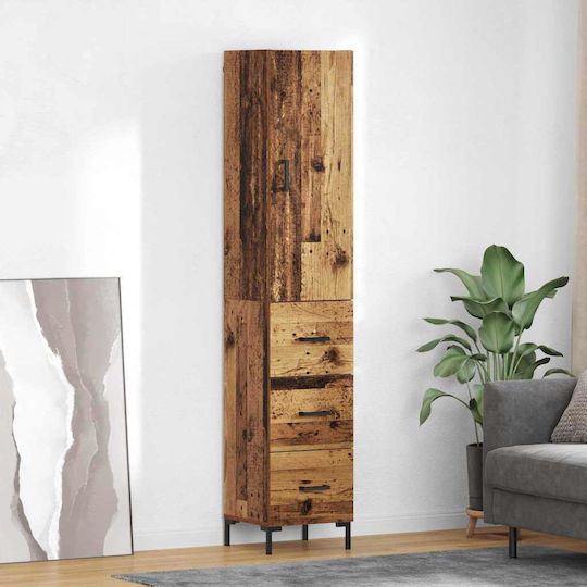 Bibliotecă Highboard Lemn Vechi 69.5x34x180 cm