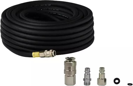 Furtun de Aer Powermat 10 X 17 Mm 10m 20bar Set Conectori Rapizi Kd2124+ Pm0841