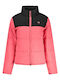 Μακρύ Γυναικείο Μπουφάν για Χειμώνα Ροζ