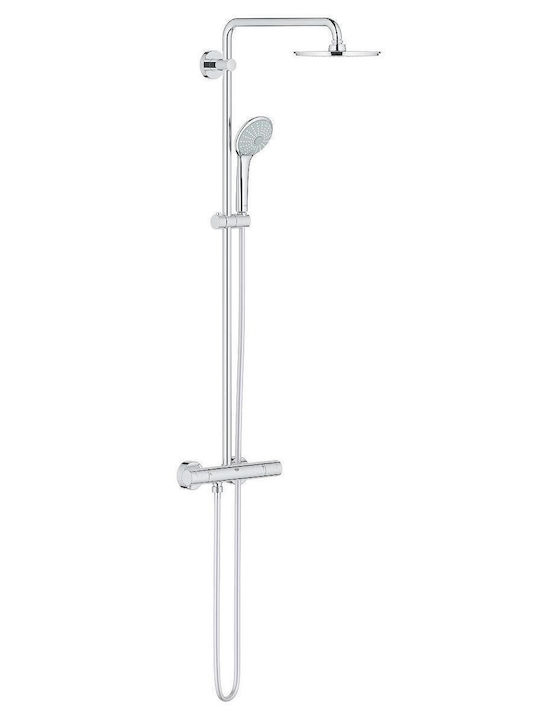 Grohe Στήλη Ντουζ με Μπαταρία Ασημί