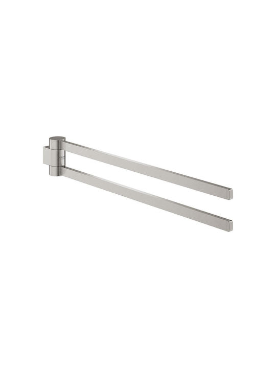 Grohe Double Wall-Mounted Bathroom Hook Silver
