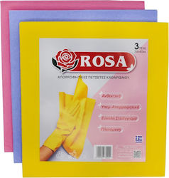 Cleaning Cloths Rosa Set 3 Pieces