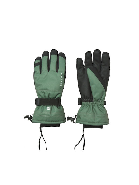 Jack & Jones Ανδρικά Γάντια Σκι & Snowboard Πράσινα