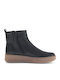 Leather Women's Ankle Boots Black