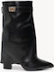 Black Ankle Boots Stable Square Heel