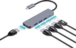 Platinet USB Хъб с 4 Порта (USB-C / USB-A) PMH42 Platinet USB Хъб с 4 Порта (USB-C / USB-A) PMH42