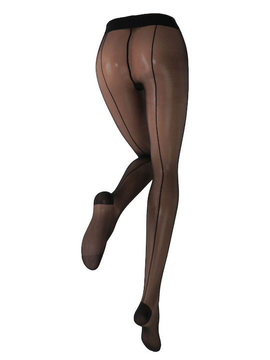 Women's Pantyhose 20 Den Black Striped