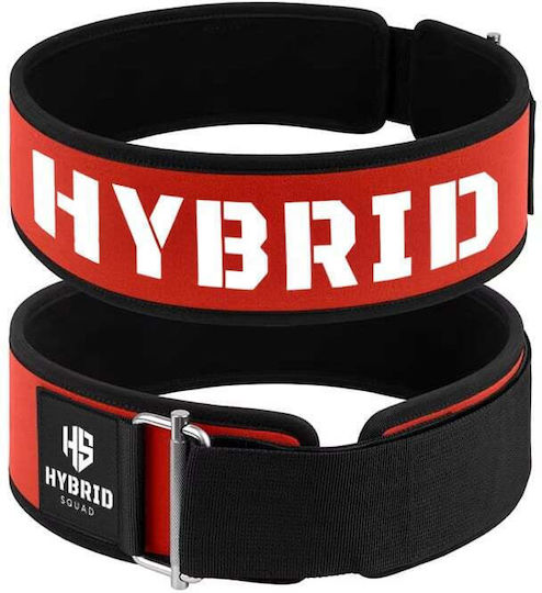 Hybrid Squad Зона за Вдигане на Тежести Crossfit Weightlifting Belt Червена