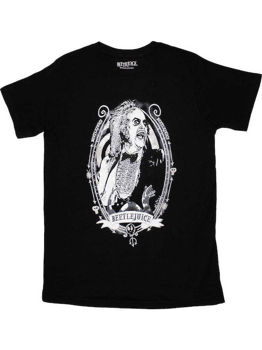 Beetlejuice Frame T-Shirt Black Blouse Btjts15mb