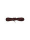 Bergal Round Cord Shoelaces Bordeaux 75cm Thick Round Shoelaces Color Bordeaux 75 Centimeters 100% Cotton Non-Slip