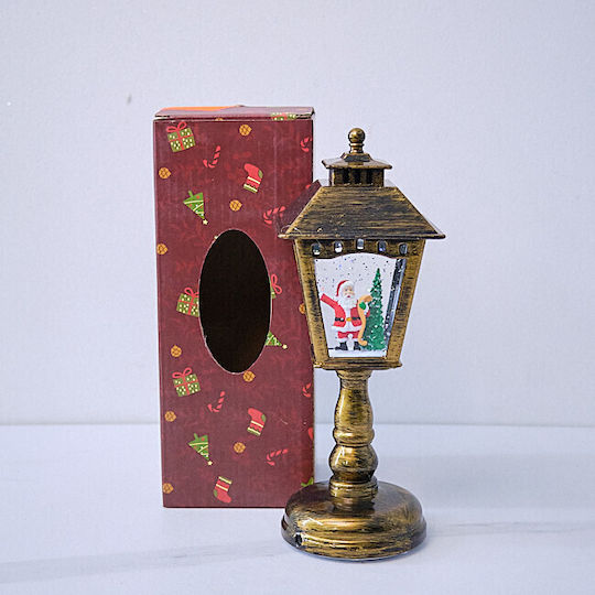 Christmas Decorative Traffic Light Lighted with Santa Claus