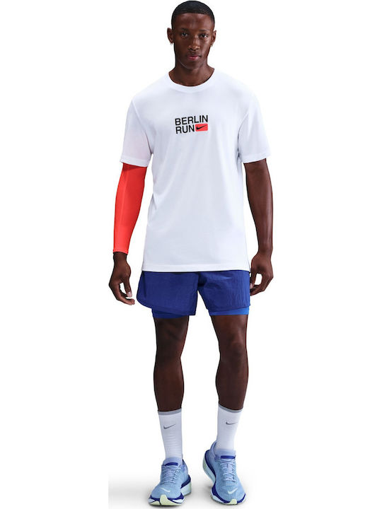 Nike Dri-Fit Αθλητικό T-shirt Λευκό