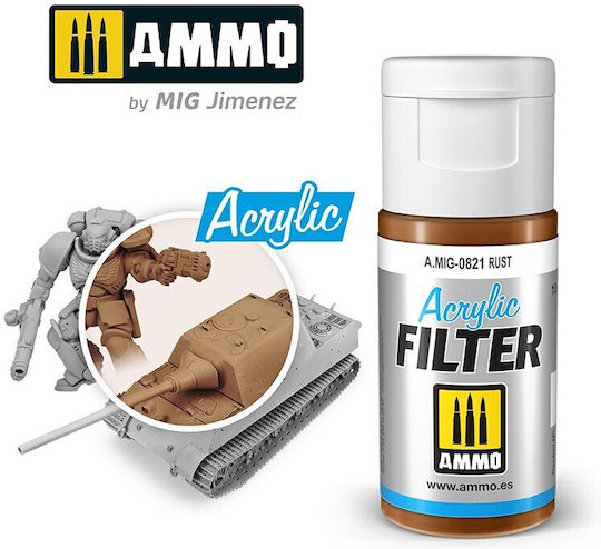Ammo Acrylic Χρώμα Μοντελισμού Rust 15ml