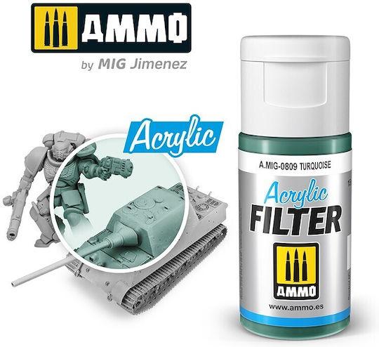 Ammo Acrylic Χρώμα Μοντελισμού Turquoise 15ml