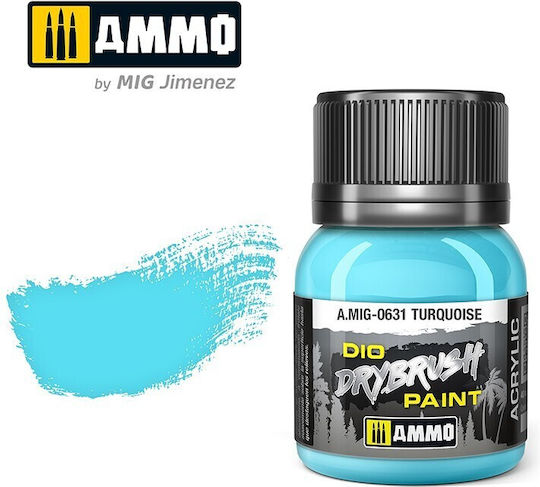 Ammo Drybrush Χρώμα Μοντελισμού Turquoise 40ml