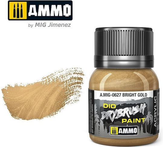 Ammo Drybrush Χρώμα Μοντελισμού Bright Gold 40ml