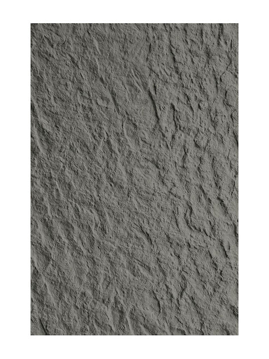 3D Πάνελ Τοίχου από Πλαστικό με Κόλλα Γκρι 60x120εκ.
