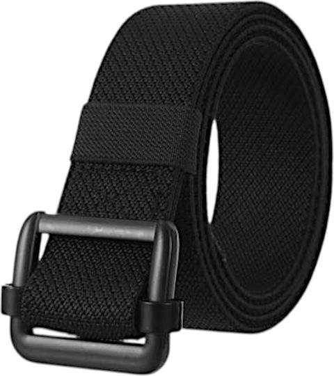 Men's Belt Lightweight Elastic Military Type Molle Tactical Width 4 cm Black Kj321