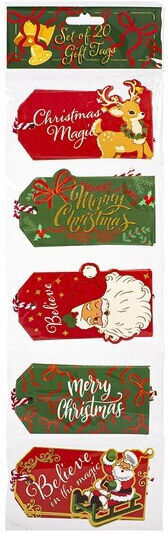 Gift Tags Tri-coastal 20τεμ Christmas Magic