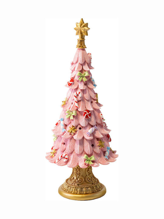 Verzierte Rosa Tannenbaum aus Harz 7300-245