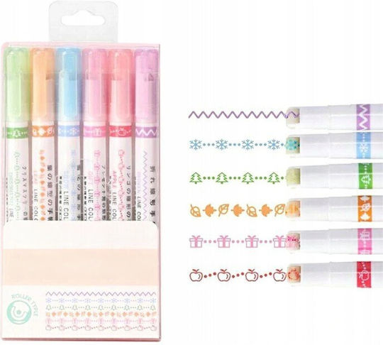 Μαρκαδόροι Multicolored Σετ 6 χρώματα