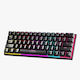 ProGaming Venom K1 Fără fir Gaming Tastatură Mecanică 60% cu Outemu Black comutatoare și iluminare RGB (Engleză US)