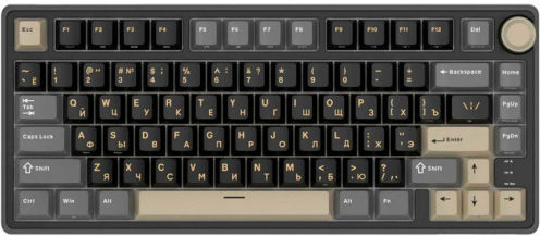 Royal Kludge R75 Ασύρματο Gaming Μηχανικό Πληκτρολόγιο 75% με Custom Brown διακόπτες και RGB φωτισμό (Αγγλικό US) Phantom