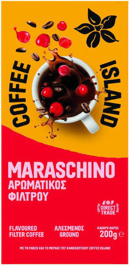 Coffee Island Filter Coffee Filter Aromatic With Maraschino Flavor Ground 200gr