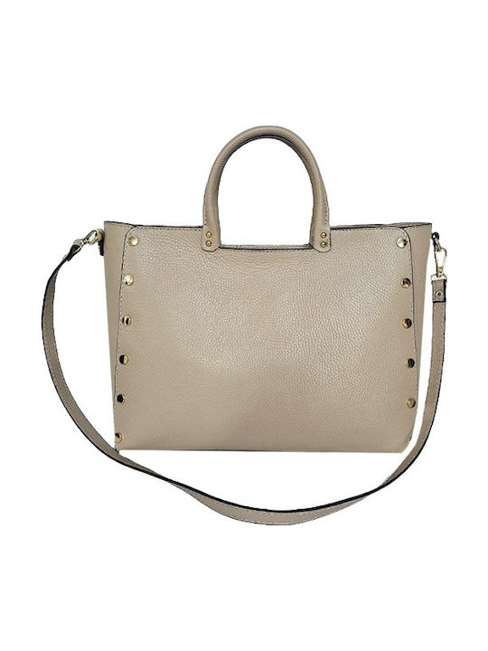 Leather Women's Professional Bag Ecru