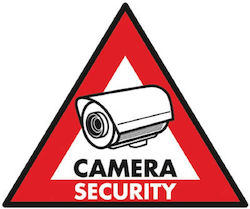 Προειδοποιητική Πινακίδα Camera Security 20x30cm Προειδοποιητική Πινακίδα Camera Security 20x30cm