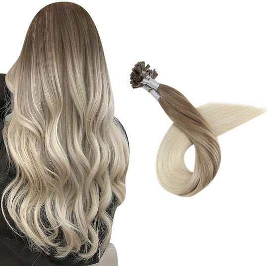 Extension Κερατίνης Virgin Φυσική Τρίχα Σετ 10 Τούφες Balayage No 8/60