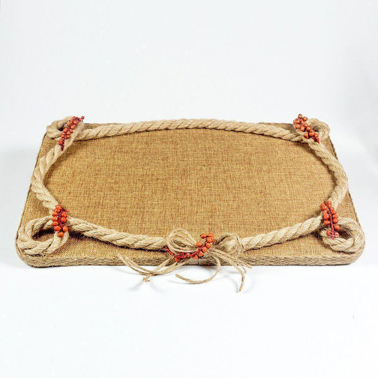 Διακοσμητικός Δίσκος Hölzernes Rund 45x33cm 1Stück