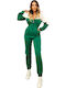 Damen Einteiler Anzug Green/white