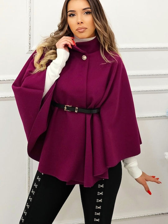 Γυναικεία Κάπα Purple Oversized