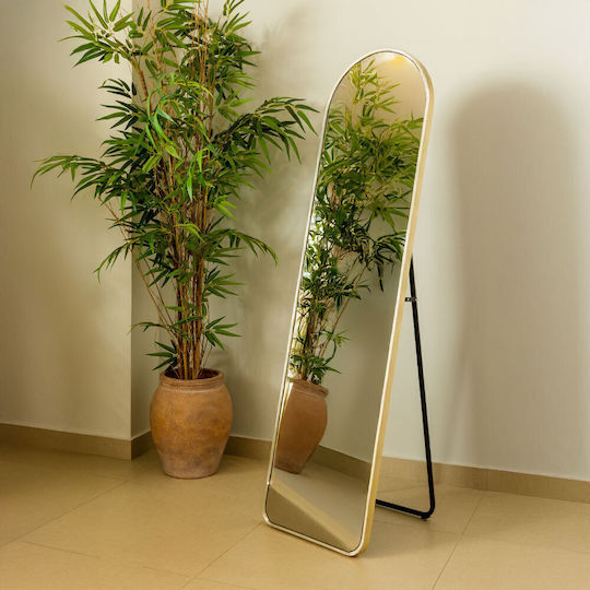 Liberta Semiramis Oglindă De Podea Arcuită Aurie 150x40cm