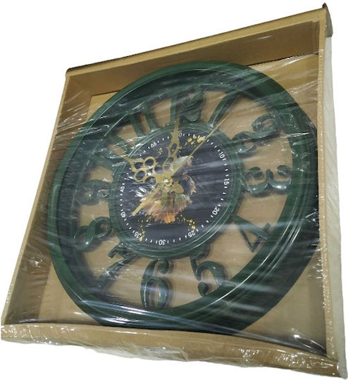Wall Clock Plastic Green Ø30cm Various Colors)