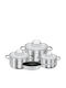 Rosle Elegance Cookware Set Made of Stainless Steel with Ceramic Coating 4 Pieces