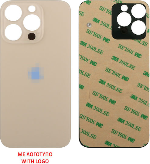Iphone 14 Pro Battery Cover + 3m Sticker Gold 3p