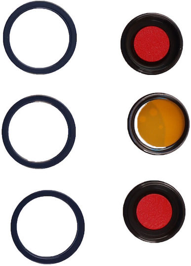 Iphone 15 Pro Max Camera Lens + Rings Set 3 Pcs Titanium Blue