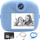 Cameră Pentru Copii Smartic Hd 1080p Rezoluție Baterie 1000mah Ecran 2.4 Inch Card Memorie 32 Gb Funcție Imprimare Instantanee Jocuri Incorporate Mp3 Mod Selfie Usb Type-c Albastră