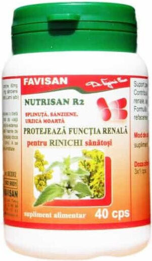Splinuta Sânziene Urzică Nutrisan R2 40 Capsule Favisan