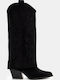 Damenstiefel Cowboy Schwarz