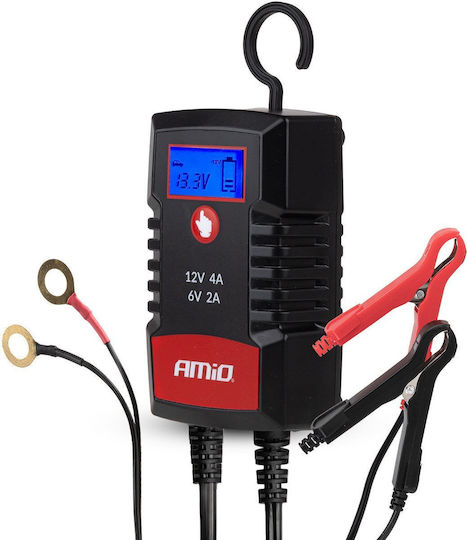 AMiO Pro Hook Φορτιστής Μπαταρίας Αυτοκινήτου 6/12V