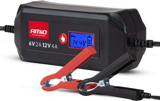 AMiO Φορτιστής Μπαταρίας Αυτοκινήτου 6/12V