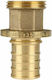 Rehau Transition Connector Rx 25x3/4 Gz Rautitan Brown Dwz