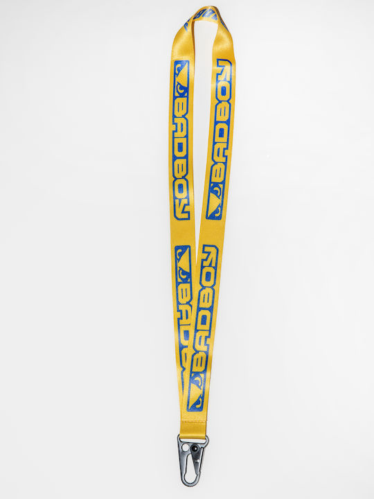Μπρελόκ Λουράκι Λαιμού Badboy Logo Trn Lanyard Yellow Blue