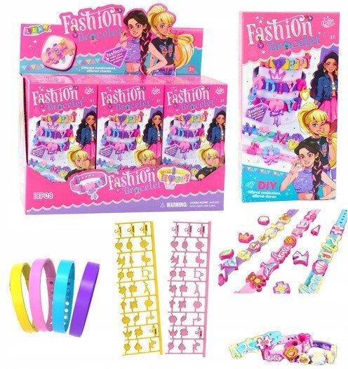Diy Bracelet Set Charms Patterns Letters 4 Adjustable Bracelets