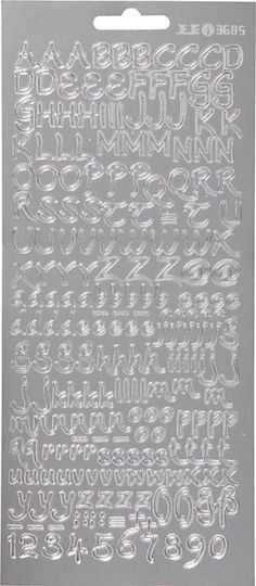 Focus Focus Aufkleber Silber Buchstaben Design 1